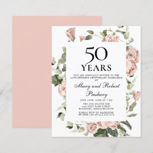 Budget 50 Jahre Jubiläum Rosa Blumenladen
