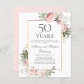 Budget 50 Jahre Jubiläum Rosa Blumenladen (Vorne/Hinten)