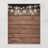 Budget 50 Jahre Jubiläum Rustikale Grüne Einladung (Rückseite)