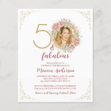 Budget 50 und fabelhafte 50. Geburtstagsparty Glit