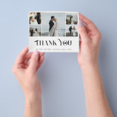 Budget 5 Foto Collage Moderne Hochzeit danke Flyer (Gruppe)