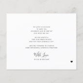 Budget 5 Foto Collage Moderne Hochzeit danke Flyer (Hinten)