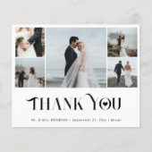 Budget 5 Foto Collage Moderne Hochzeit danke Flyer (Vorne)