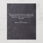 Budget 5 Foto Collage New Baby Birth Vielen Dank (Rückseite)