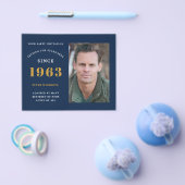 Budget 60. Geburtstag Einladung 1963 Name Foto Flyer (Einzeln)