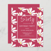 Budget 60. Geburtstag Weißer Blumenladen (Vorne/Hinten)