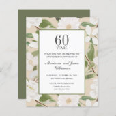 Budget 60 Jahre Jubiläum Weiße Blume Elfenbein (Vorne/Hinten)