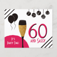 Budget 60 Künstlerische Rosa Schwarz-Gold Einladun