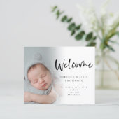 Budget 6 Foto Baby Girl Boy Script Begrüßung (Stehend Vorderseite)