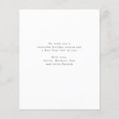 Budget 6 Fotos Weihnachtskarte (Rückseite)