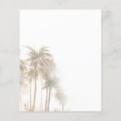 Budget 70. Geburtstagsparty Palm Tree Einladung (Rückseite)