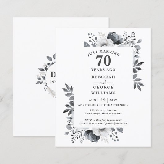 Budget 70. Hochzeitstag Blumenladen (Vorne/Hinten)