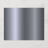 Budget 90. Geburtstag Silbermetall Save the Date (Rückseite)