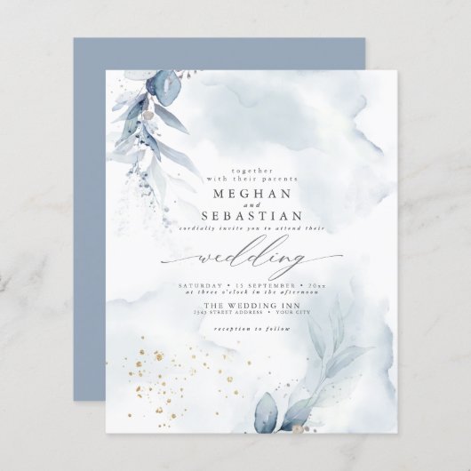 Budget aber schöne blaue Foliage Wasserfarbe (Vorne/Hinten)