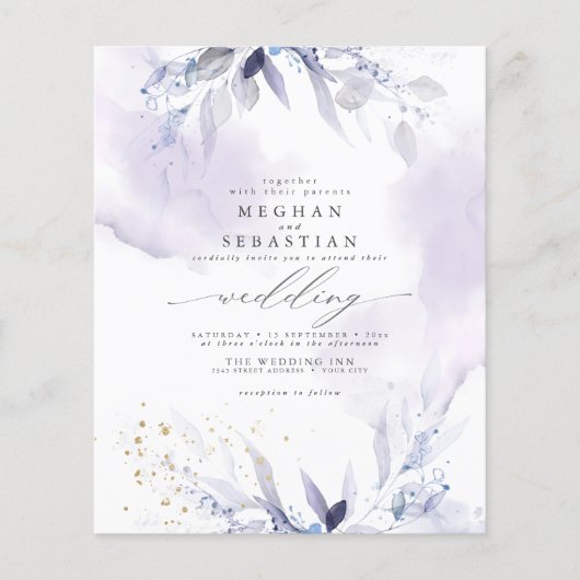 Budget aber schöne elegante Pflaume Wasserfarbe (Vorderseite)