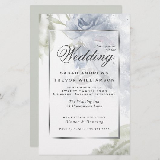 Budget, aber schöne rustikale blaue Rose (Vorne/Hinten)