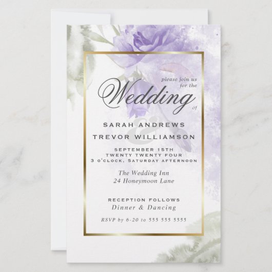 Budget, aber schöne rustikale Lila Rose (Vorderseite)