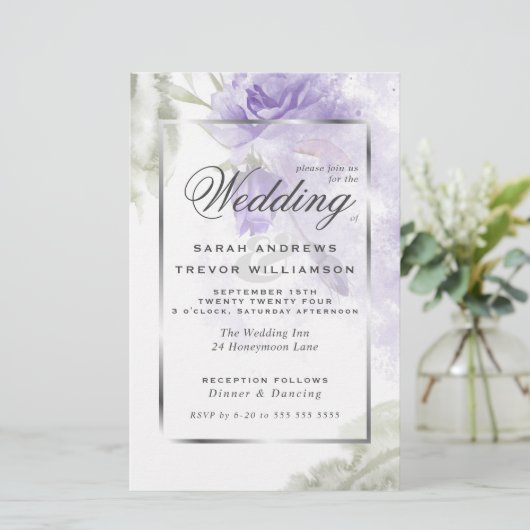 Budget, aber schöne rustikale Lila Rose (Stehend Vorderseite)