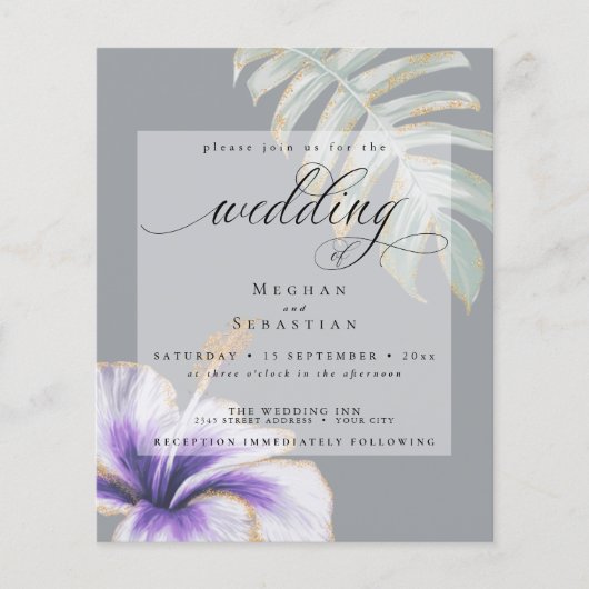 Budget aber schöner Hibiskus für Hochzeiten (Vorderseite)