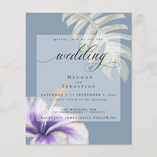 Budget aber schöner Hibiskus für Hochzeiten (Vorderseite)