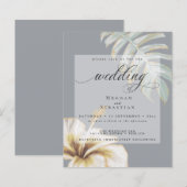 Budget aber schöner Hochzeitsgoldgelber Hibiskus (Vorne/Hinten)