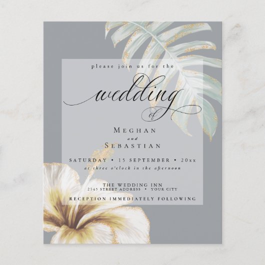 Budget aber schöner Hochzeitsgoldgelber Hibiskus (Vorderseite)