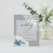 Budget aber schöner Wedding Dusty Blue Hibiskus (Stehend Vorderseite)