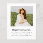Budget Abschluss 2 Foto Einfache Silver Card 2023 Flyer (Hinten)