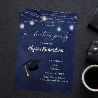 Budget Abschluss Chalkboard Party Blue