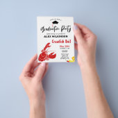 BUDGET Abschluss Crawfish Boil Party Einladung Flyer (Gruppe)