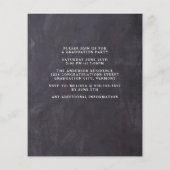 Budget Abschluss Einfaches Chalkboard Foto Einladu (Rückseite)