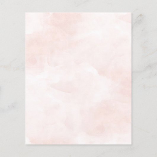 Budget Abschluss Elegante Blumenschrift Einladung (Rückseite)