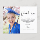 Budget Abschluss Foto Minimalistisch Danke Karten (Vorne)