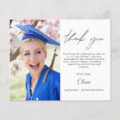 Budget Abschluss Foto Minimalistisch Danke Karten (Vorderseite)