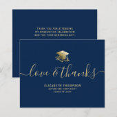 Budget Abschluss Gold Liebe Danke Blue Vielen Dank (Vorne/Hinten)