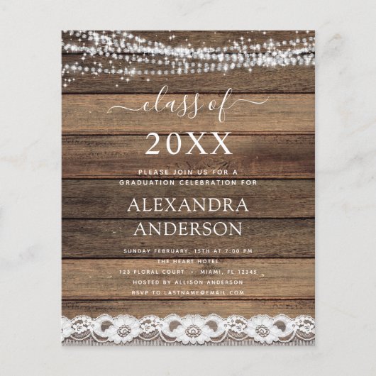 Budget Abschluss Rustikales Bauernhaus 2022 Flyer (Vorne)