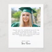 Budget Abschluss Vielen Dank für Ihre Fotokarten (Rückseite)