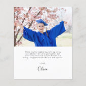 Budget Abschluss Vielen Dank Klasse Foto Flyer (Hinten)