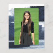 Budget Abstrakt Blue Gilded Foto Bat Mitzvah (Rückseite)