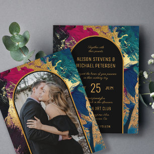Budget abstrakt goldener Bogen FOTO Hochzeitseinla