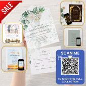 Budget Abstrakte Erdtöne Moderne Hochzeit Einladun Flyer