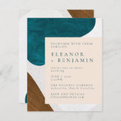 Budget Abstrakte Formen Aquamarine Hochzeit (Vorne/Hinten)