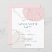 Budget Abstrakte Formen Junggeselinnen-Abschied la (Vorne/Hinten)