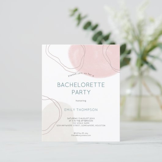 Budget Abstrakte Formen Junggeselinnen-Abschied la (Stehend Vorderseite)