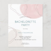 Budget Abstrakte Formen Junggeselinnen-Abschied la (Vorderseite)