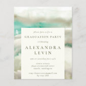 Budget Abstrakte grüne Aquarellschule (Vorderseite)