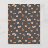 Budget Abstrakte Weihnachtsbaum Foto Weihnachtskar (Rückseite)