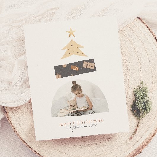 Budget Abstrakte Weihnachtsbaum Foto Weihnachtskar