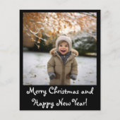 Budget Adable Holiday Foto Card (Vorderseite)