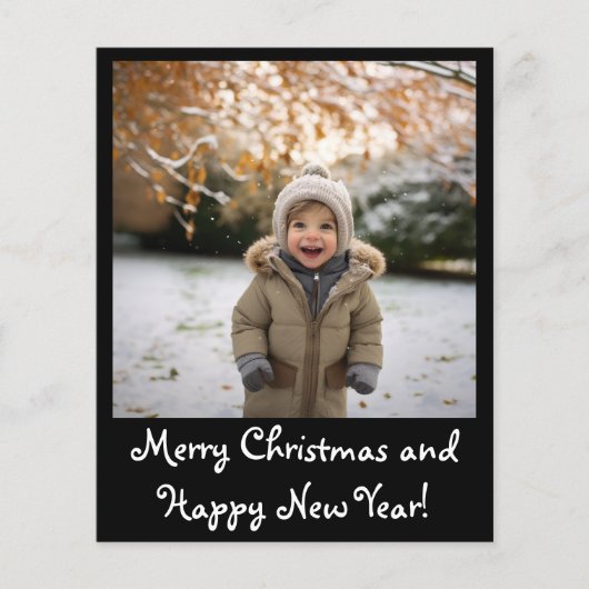 Budget Adable Holiday Foto Card (Vorderseite)